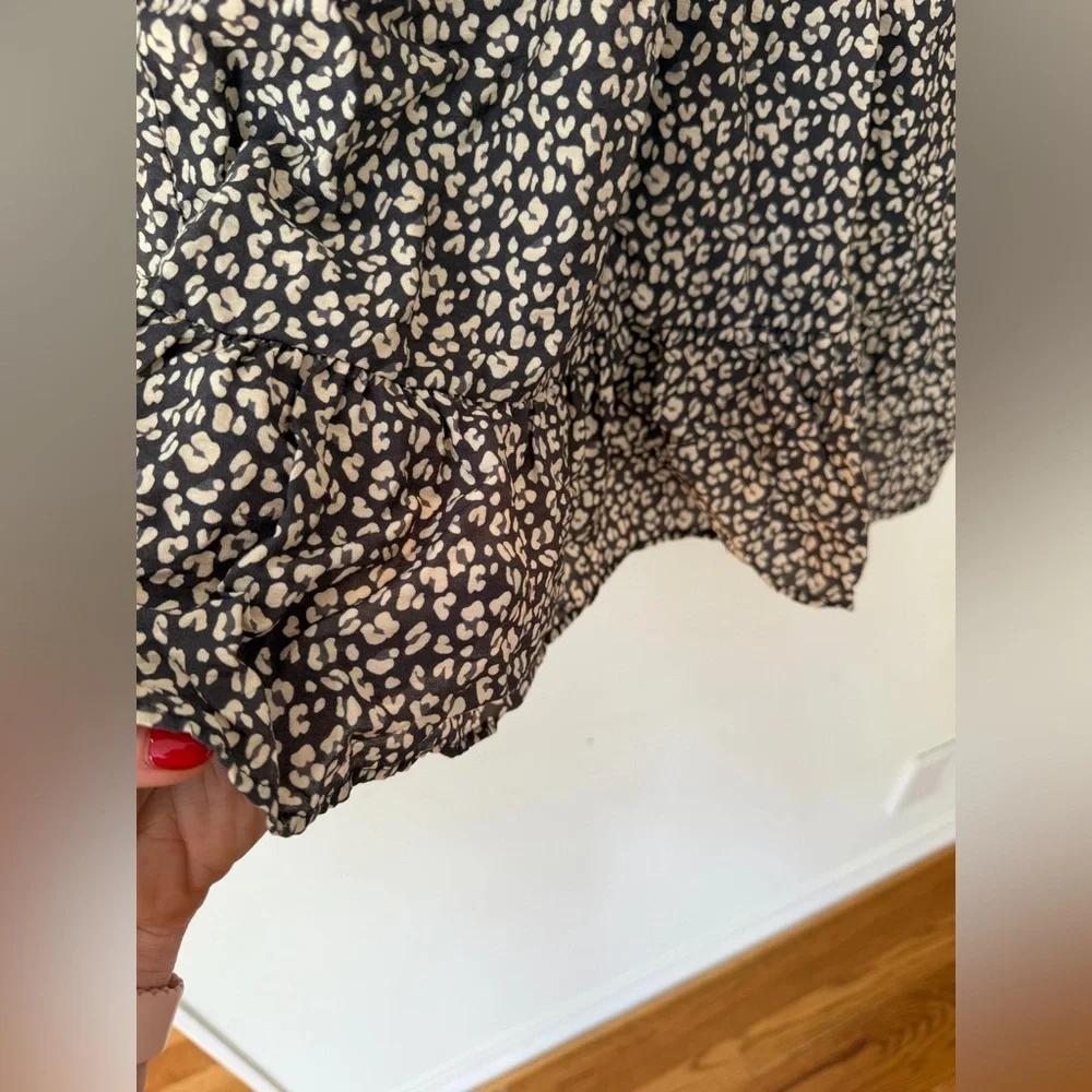🖤🤍 Zara Kids Girls Black & White Bow Dress – Size 10 🤍🖤
